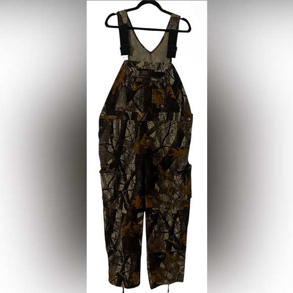 10x Outdoor Bib Overalls Realtree Hardwood 42 Regular Camouflage Hunting - Picture 1 of 14